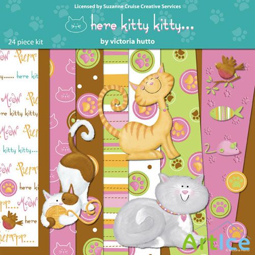 Scrap Kit - Here Kitty Kitty