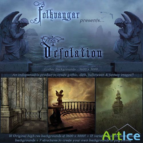 Desolation Gothic Backgrounds + Gothic elements