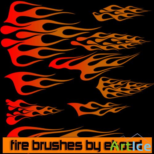 Fire Brushes by ekoed