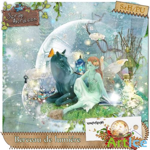 Scrap kit "Berceau de Lumiere" - "The Cradle of the World"