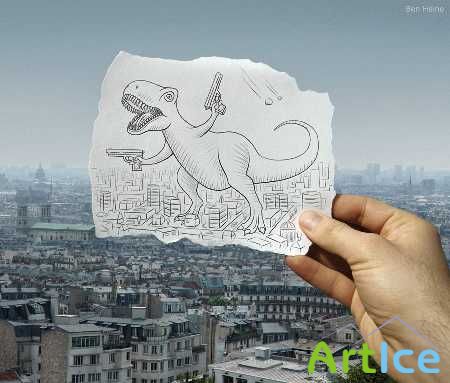 Ben Heine  Pencil vs Camera