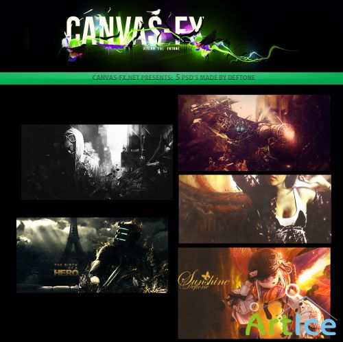 PSD  -   Canvas FX "  "