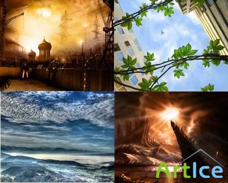 Fantasy Scenes Wallpapers Pak