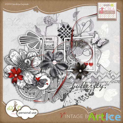 Scrap-collection "Vintage Butterflies"