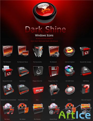 Dark Shine Icons