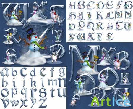 Frosty Alphabet