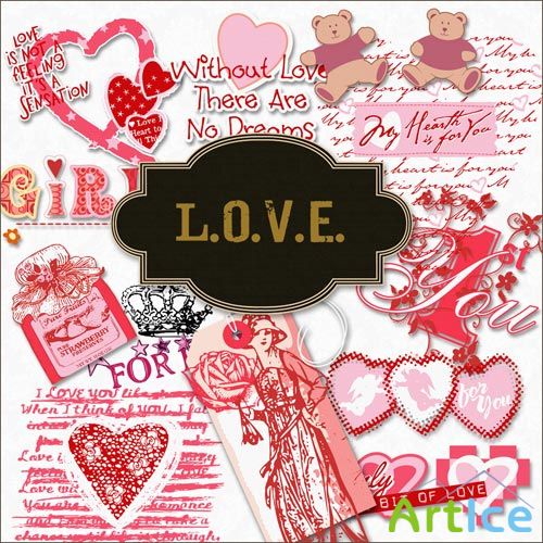 Scrap-kit - L.O.V.E