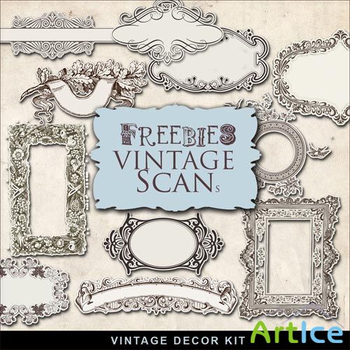 Scrap-kit - Vintage Decor Kit