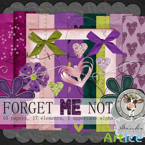 Scrap-set - Forget Me Not