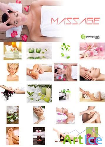 Hand massage - Stock Photos