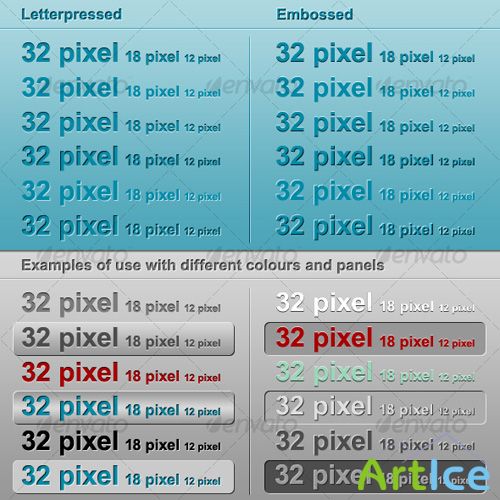 GraphicRiver 1 Pixel Menu Styles