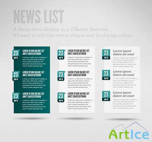 GraphicRiver Clean News List