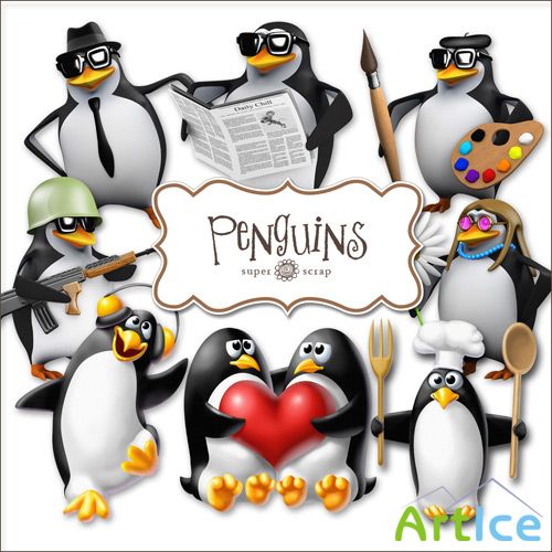 Scrap-kit - Penguins