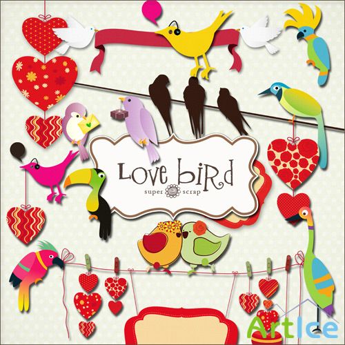 Scrap-kit - Love Bird