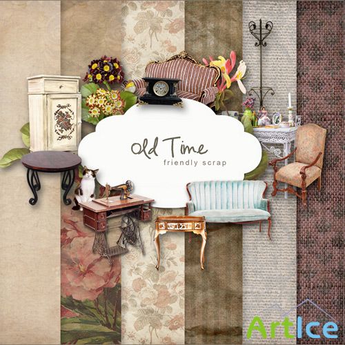 Scrap-set - Old Time