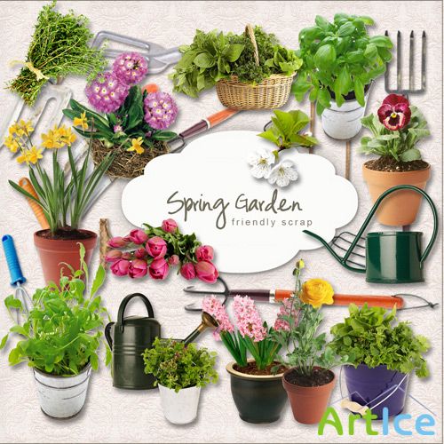 Scrap-kit - Spring Garden Set