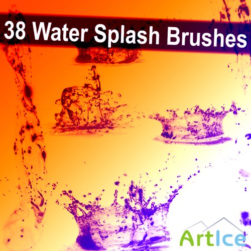 38 Water Splash Brushes