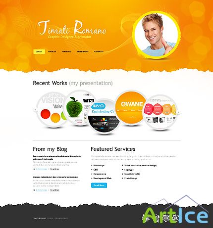 Timati Romano Free Website Template