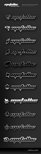 Metallic Chrome Photoshop Styles