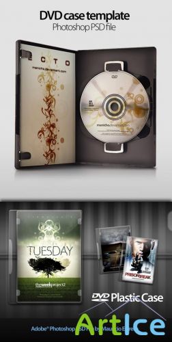 DVD Plastic Case - PSD files