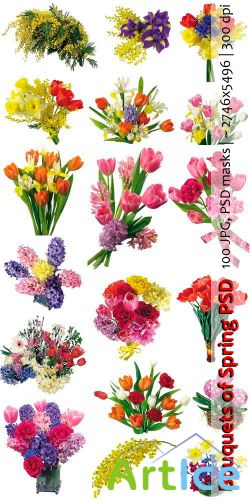 Bouquets of Spring PSD