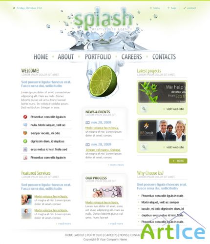 Splash Creative Agency PSD Template