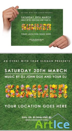 Flyer Flower Template