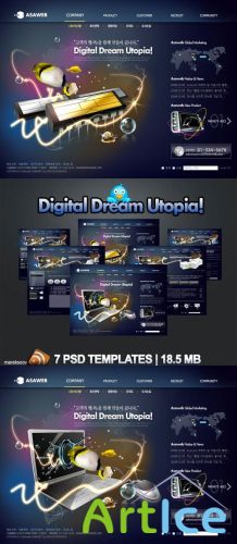 Digital Dream Utopia PSD Templates Nr.53