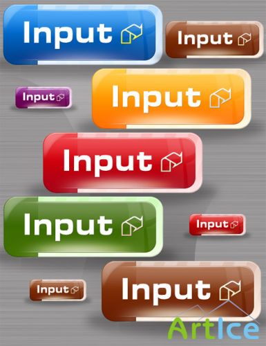 Web Buttons PSD