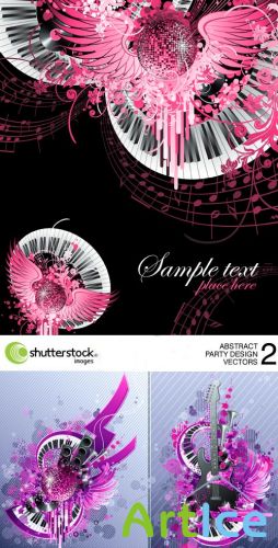 Shutterstock - Abstract Party Design Vectors - 2, 4xEPS