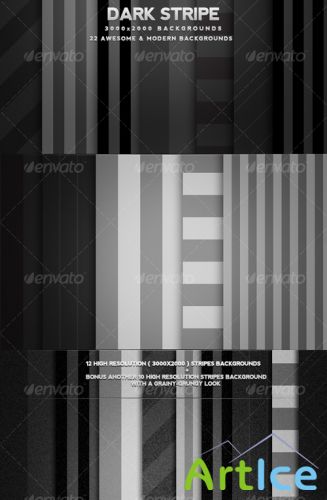 22 Dark Striped Modern Backgrounds - GraphicRiver