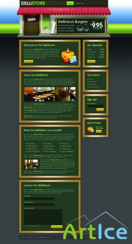 DelliStore: Professional PSD Template psd file