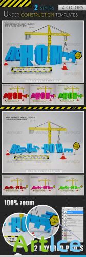 GraphicRiver Under Construction Templates - 2 Styles - 4 Colors