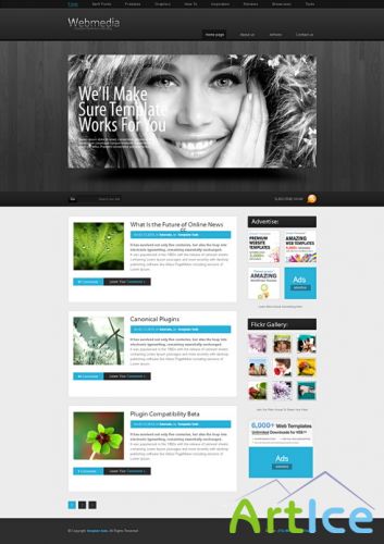 Template HTML/PSD Webmedia