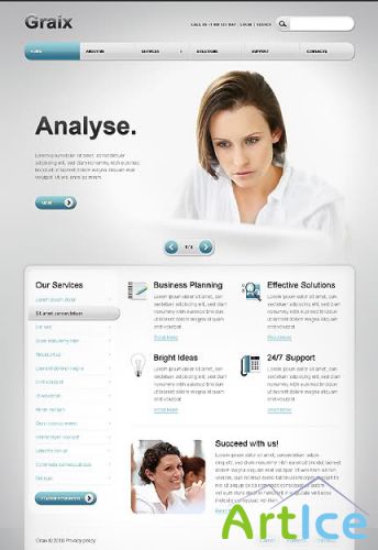 Graix Business Website Free Template