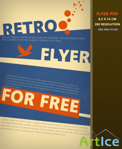 Retro Flyer PSD