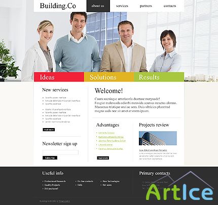 Building Co Website Free Template