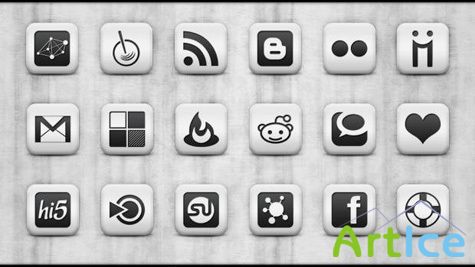 White Square Icons