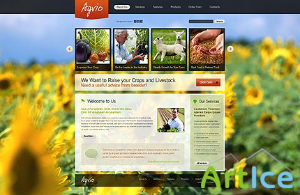 Agrio Agriculture Website Free Template