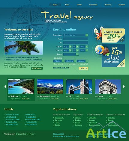 Travel Agency Free Website Template