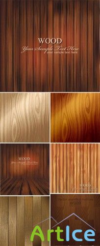 Stock vector - Wooden Backgrounds