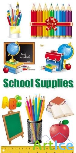 School Supplies Vector