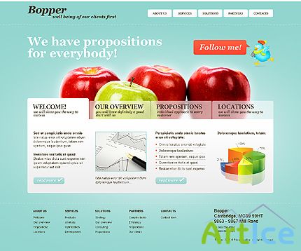 Free Bopper Business Website Template