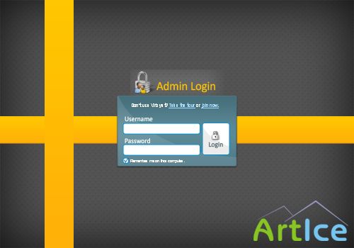 New Admin Login Page - PSD