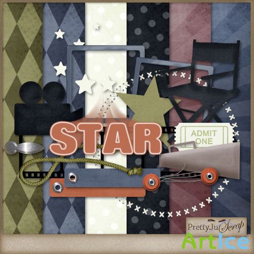 Scrap-set - Star kit