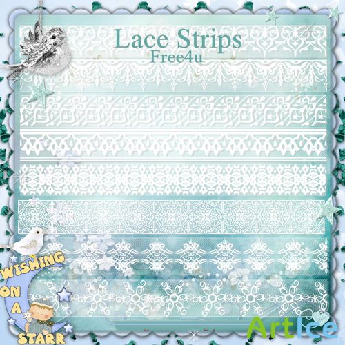 Scrap-kit - Fancy Lace Strips