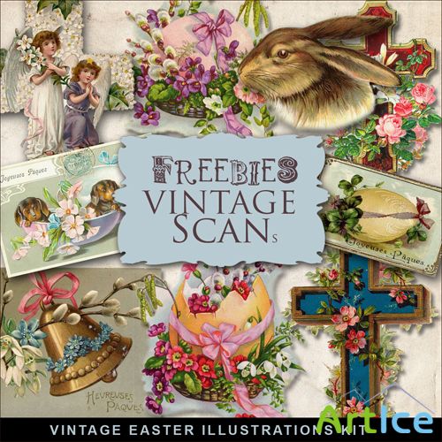 Scrap-kit - Vintage Easter Vignettes #2