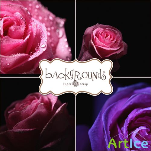 Textures - Dark Roses Backgrounds