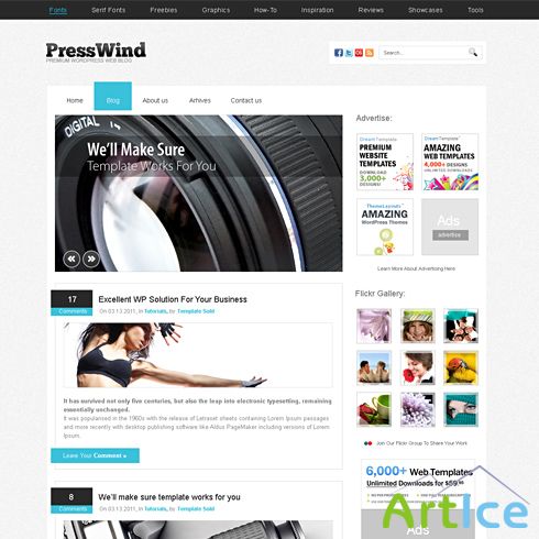 Dynamic CSS Templates - Presswind