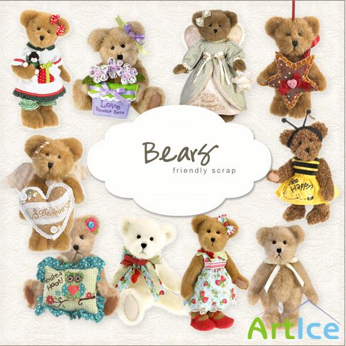 Scrap-kit - Bears Set